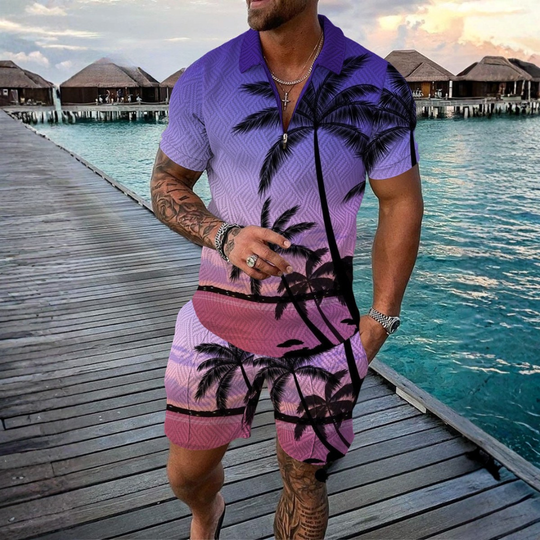 Liam Polo Shirt And Shorts Co-Ord