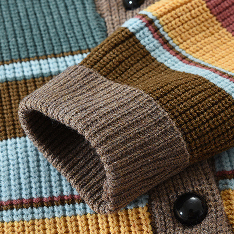 Margaret Colorful Knit Cardigan with Character