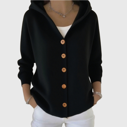 Liz Soft Knitted Cardigan With Hood