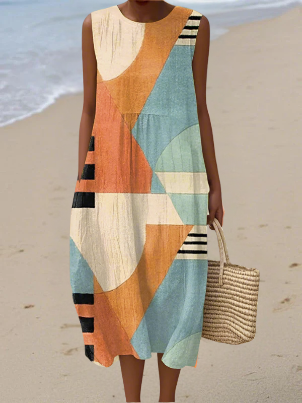 Iris Versatile Multicolored Midi Dress
