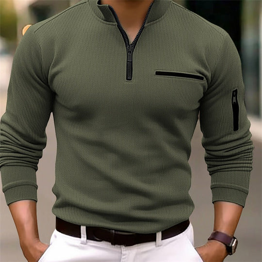Noah Long-Sleeve Zip Shirt