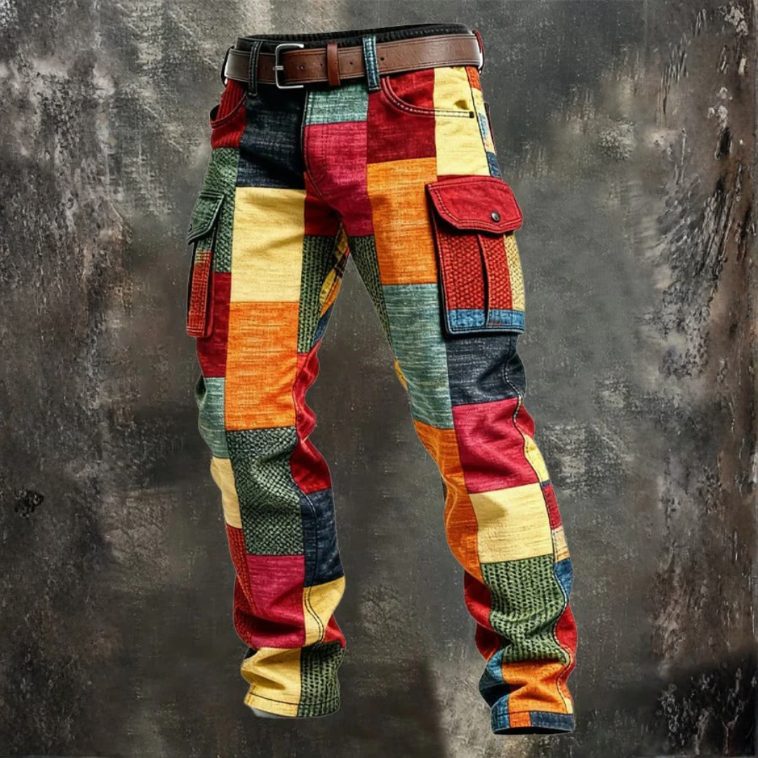 Evan Men’s Patchwork Cargo Pants