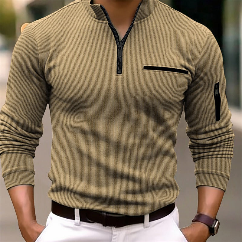 Noah Long-Sleeve Zip Shirt