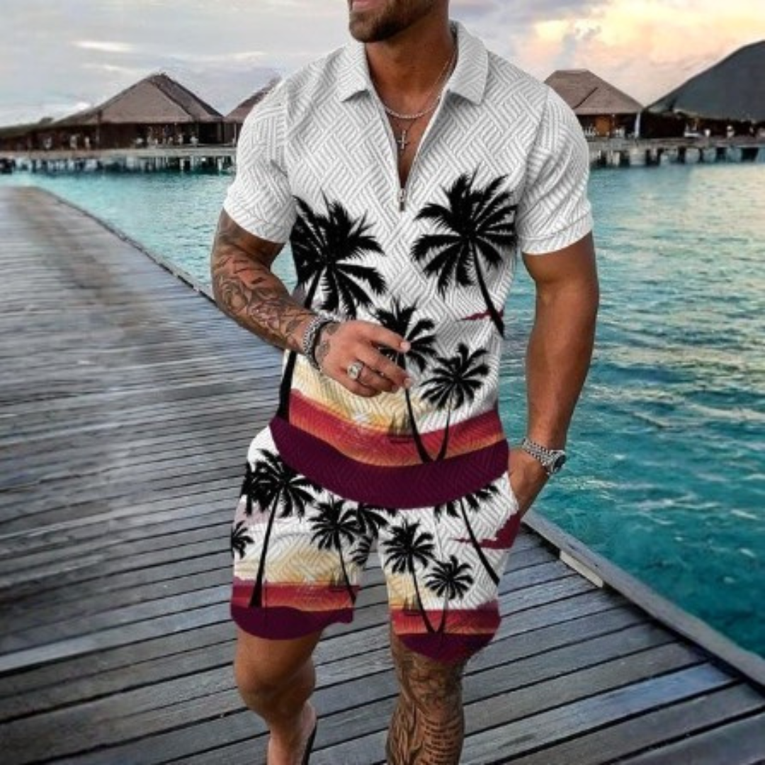 Liam Polo Shirt And Shorts Co-Ord