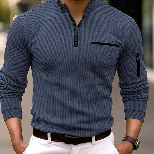 Noah Long-Sleeve Zip Shirt
