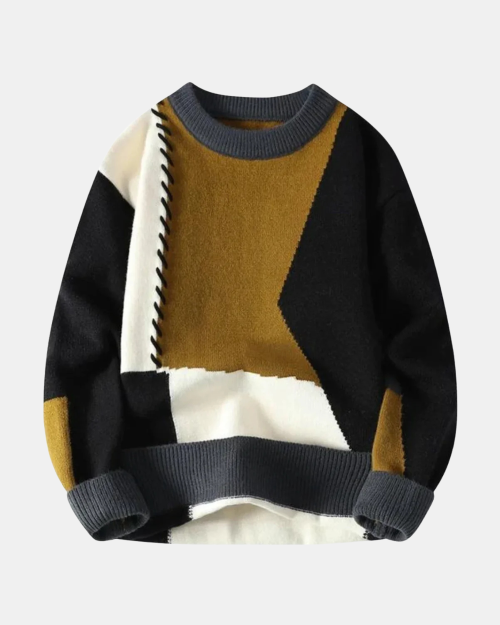 Ian Trendy Patchwork Sweater