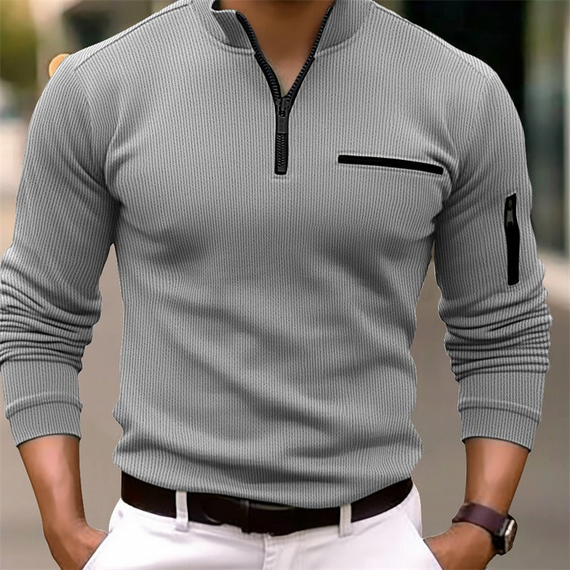 Noah Long-Sleeve Zip Shirt