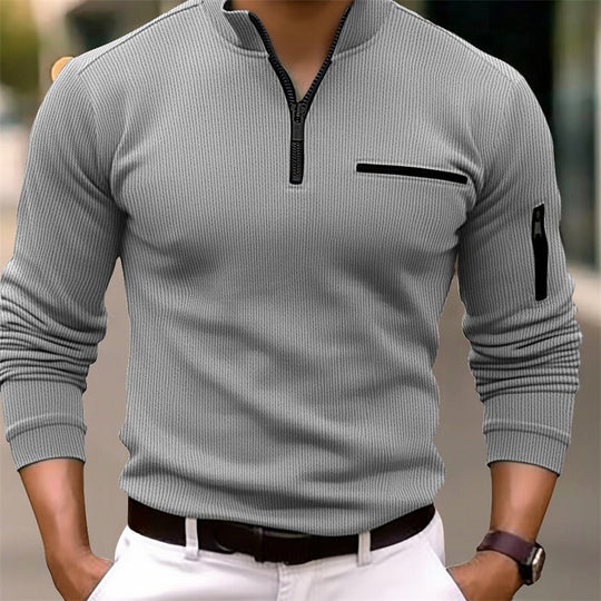 Noah Long-Sleeve Zip Shirt