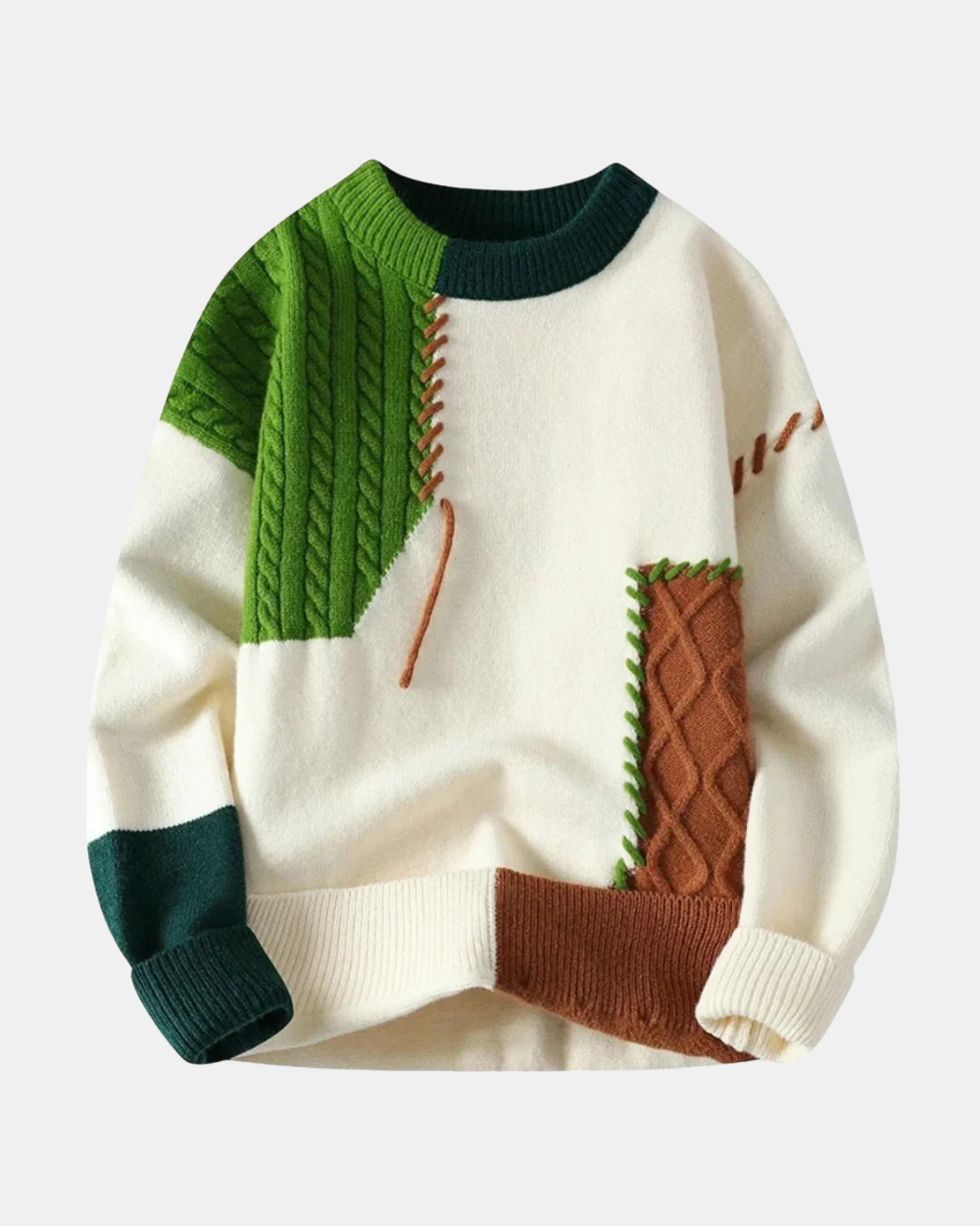 Ian Trendy Patchwork Sweater