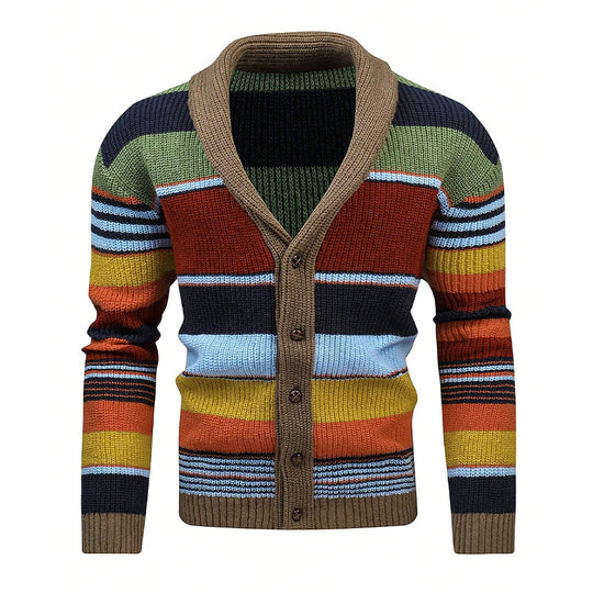 Margaret Colorful Knit Cardigan with Character