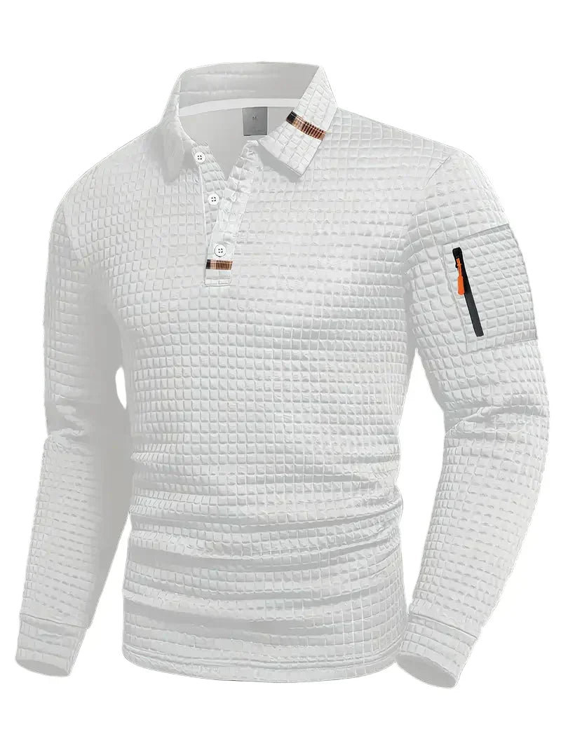 Steven Structured Fabric Polo