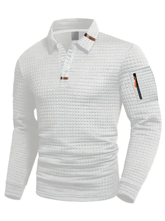 Steven Structured Fabric Polo