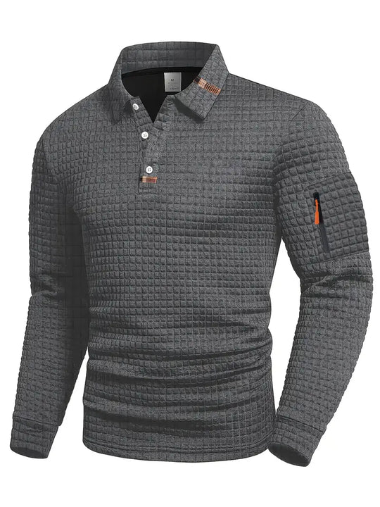 Steven Structured Fabric Polo