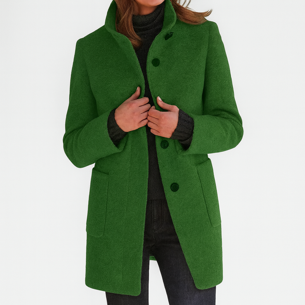 Rose High-Collar Women's Coat