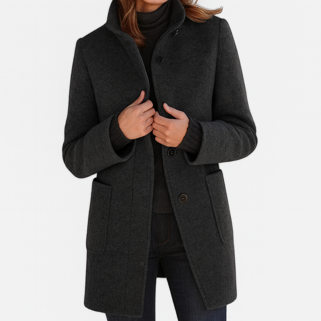 Rose High-Collar Women's Coat