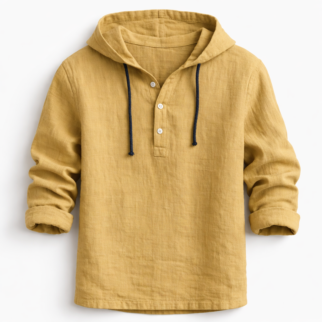 Paul Linen Hooded Shirt