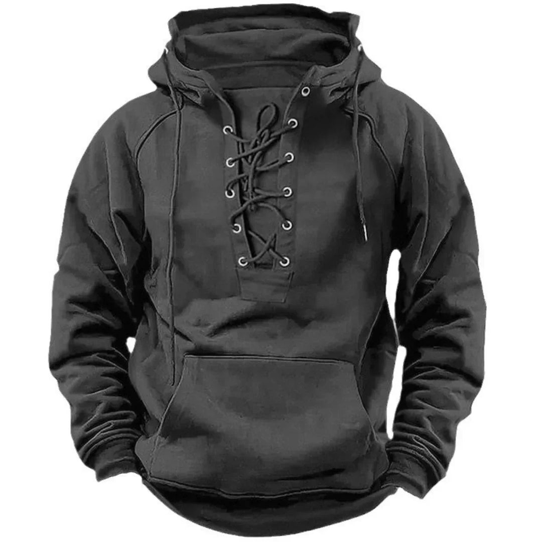 Daniel Rugged Lace-Up Hoodie