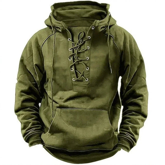 Daniel Rugged Lace-Up Hoodie