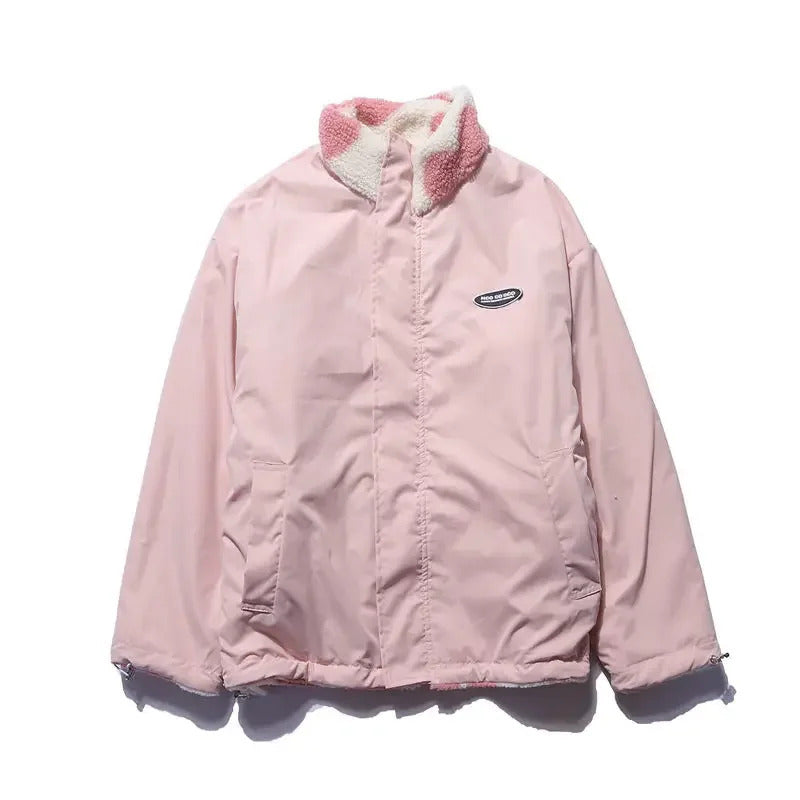 Emily Reversible Heart-Print Jacket