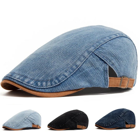 Tommy Premium Denim Newsboy Cap