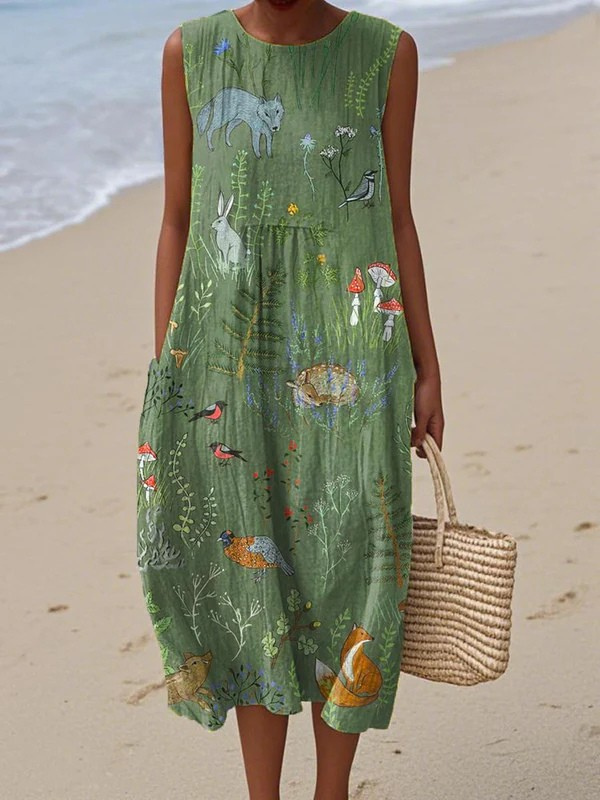 Lila Everyday Summer Midi Dress