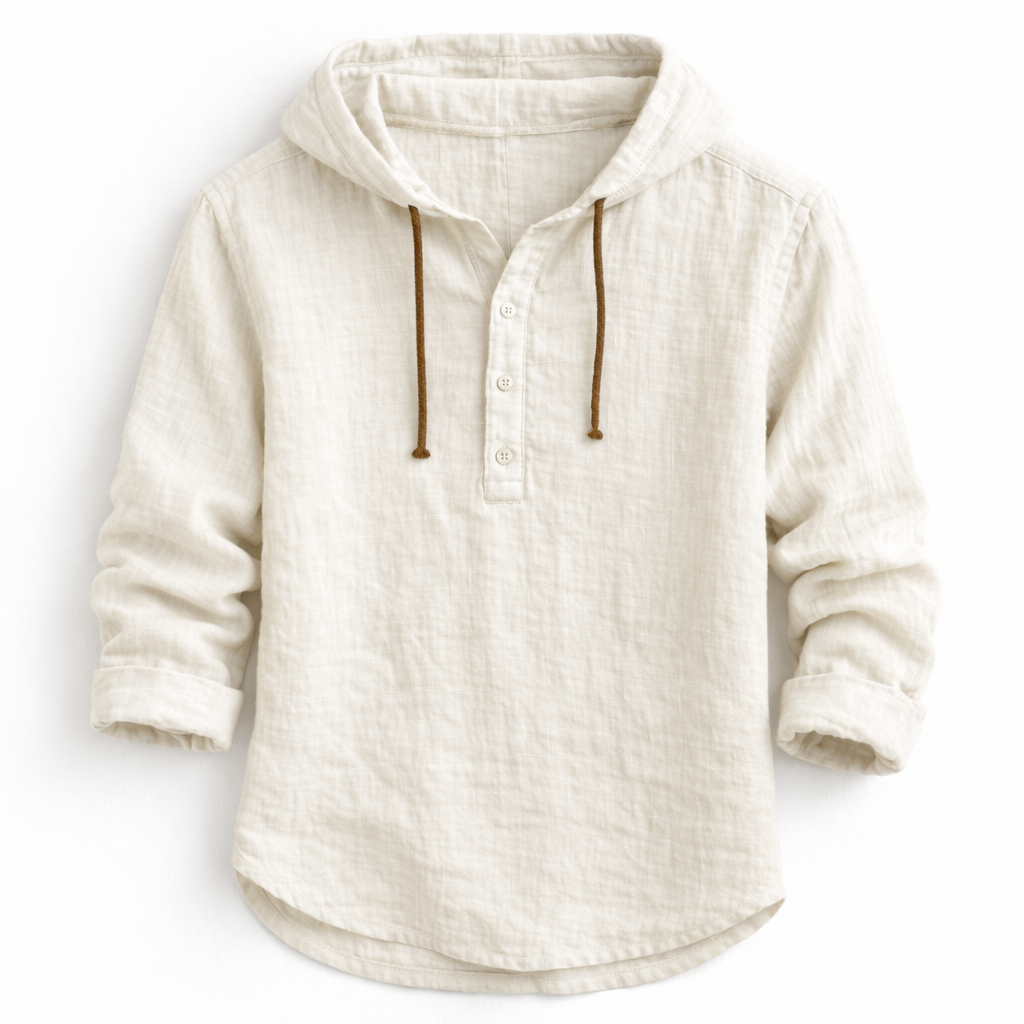 Paul Linen Hooded Shirt