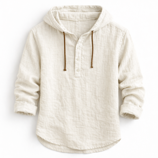 Paul Linen Hooded Shirt