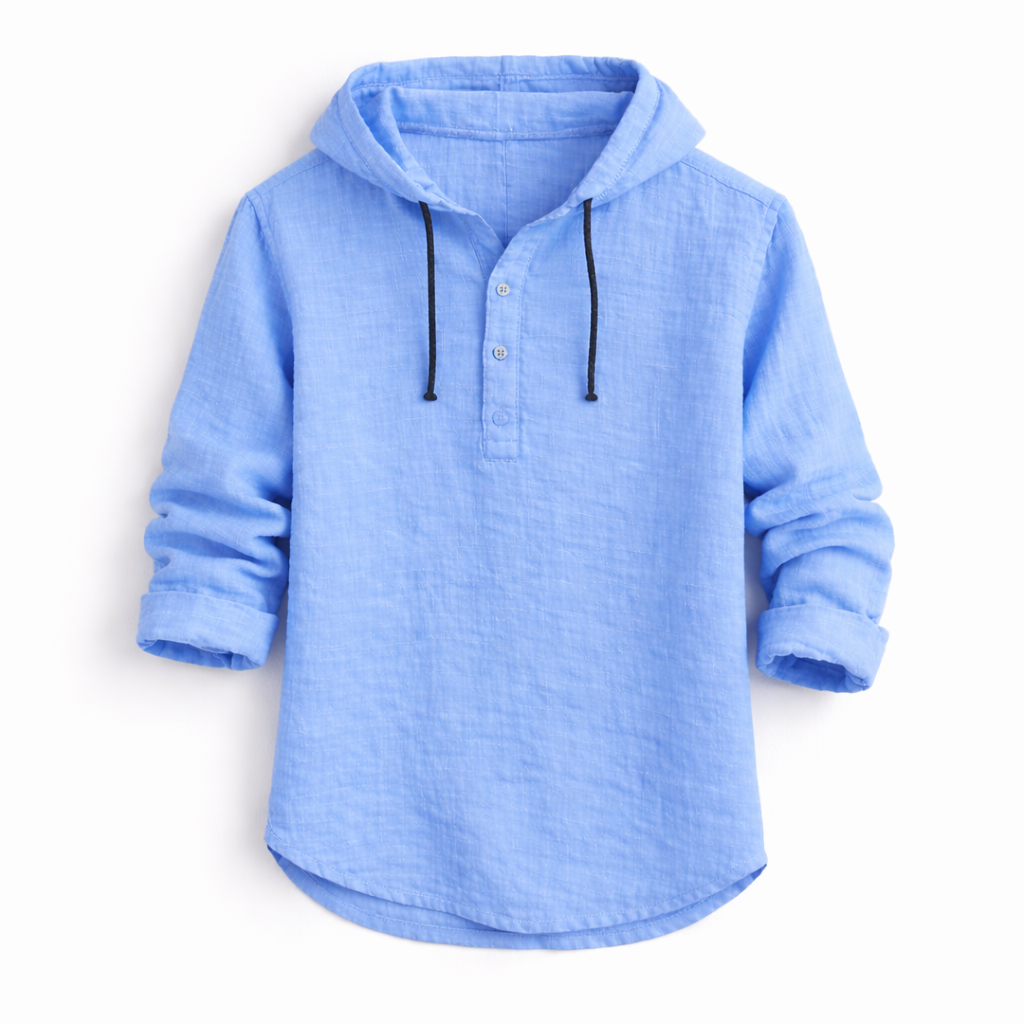 Paul Linen Hooded Shirt