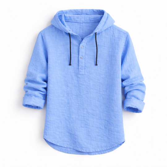Paul Linen Hooded Shirt