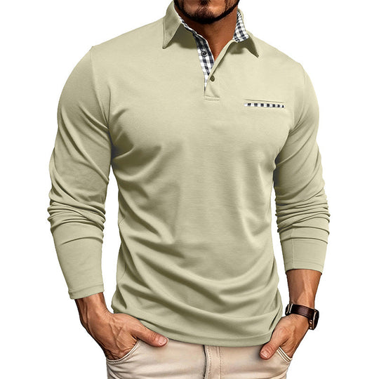 William Premium Long Sleeve Polo