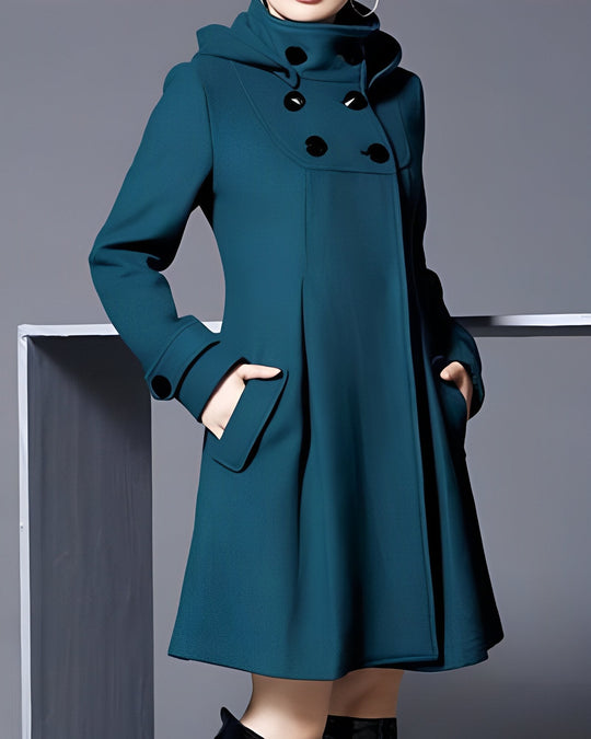 Alice Elegant Coat with Side Pockets