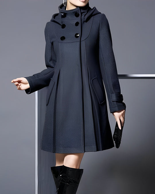 Alice Elegant Coat with Side Pockets
