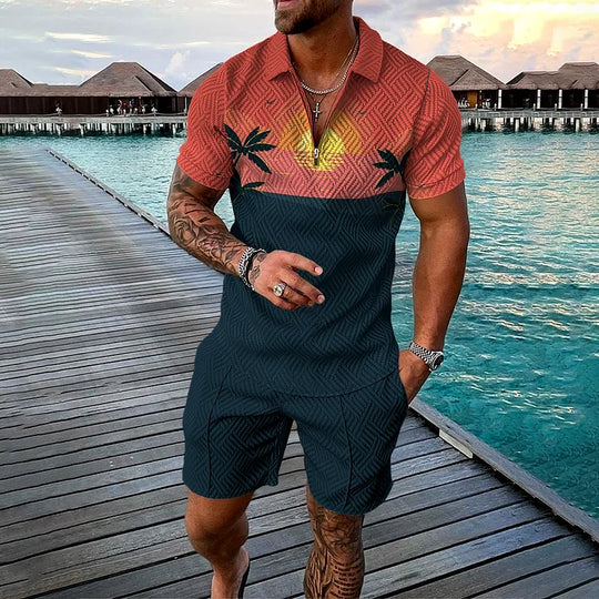 Liam Polo Shirt And Shorts Co-Ord