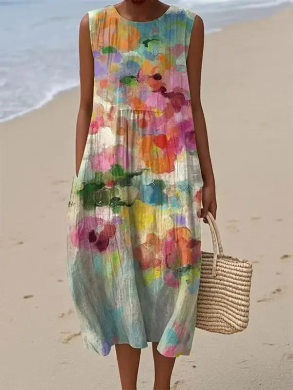 Mirte Versatile Multicolored Midi Dress
