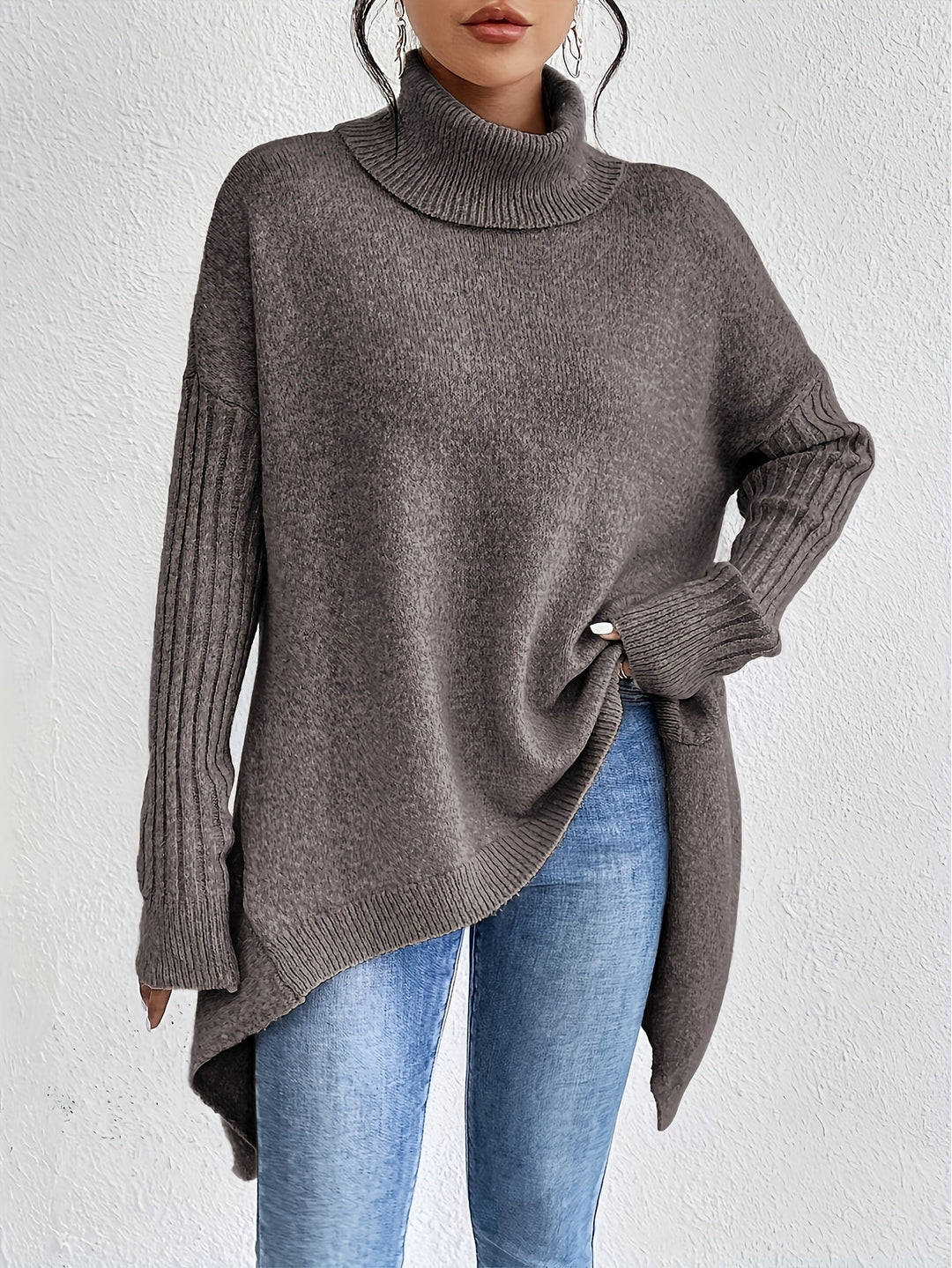 Ava Oversized Turtleneck Sweater