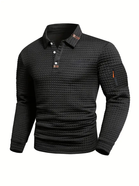 Steven Structured Fabric Polo