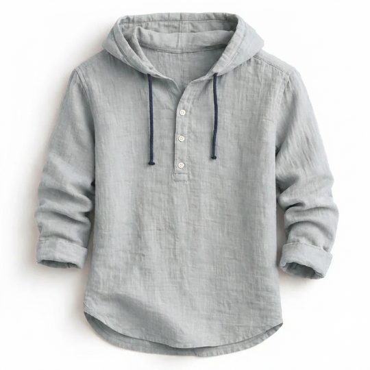 Paul Linen Hooded Shirt