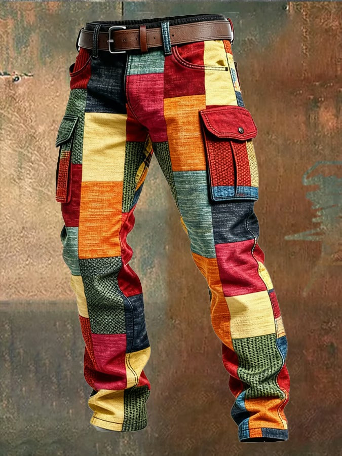 Evan Men’s Patchwork Cargo Pants