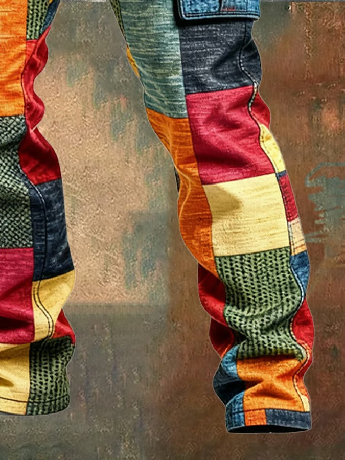 Evan Men’s Patchwork Cargo Pants