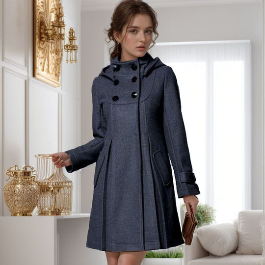 Alice Elegant Coat with Side Pockets