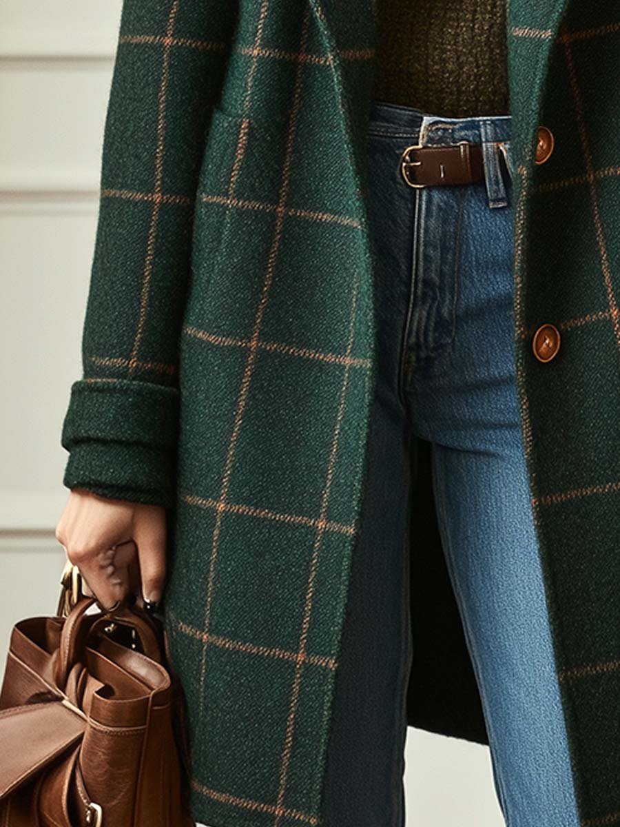 Charlie Classic Checked Coat