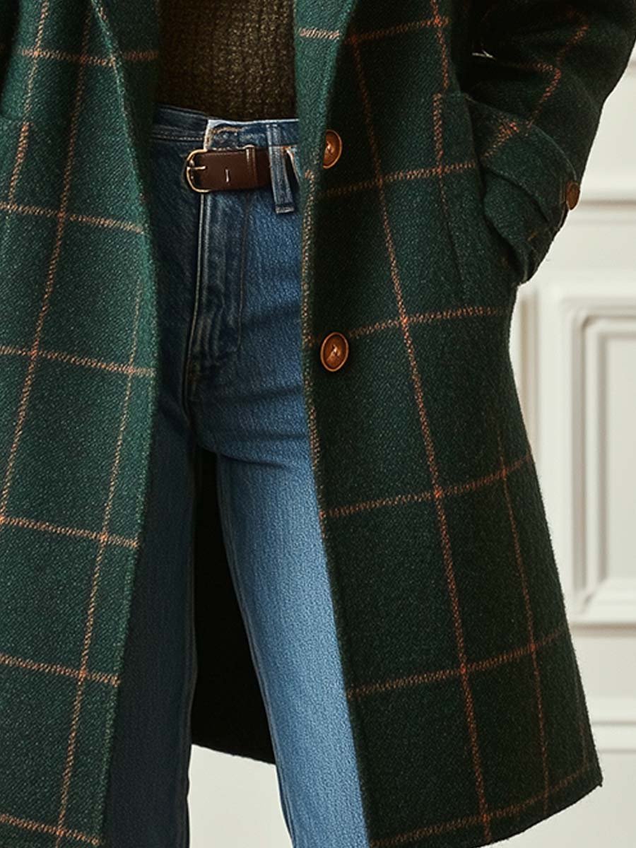 Charlie Classic Checked Coat