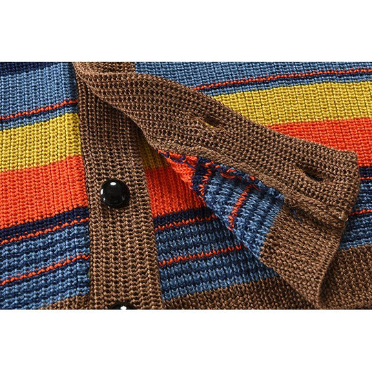 Margaret Colorful Knit Cardigan with Character