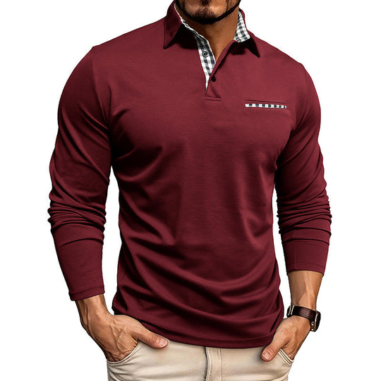 William Premium Long Sleeve Polo