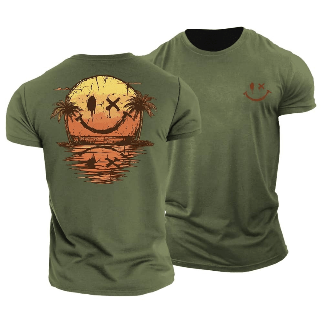 Kay Sunset Smiley Wave T-Shirt