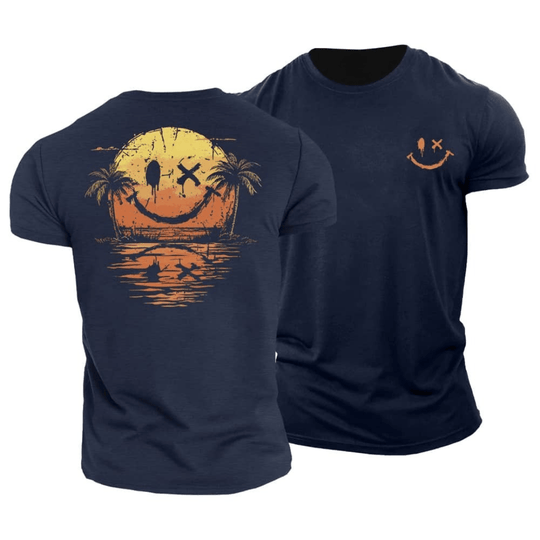 Kay Sunset Smiley Wave T-Shirt