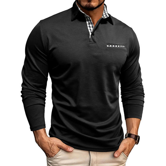 William Premium Long Sleeve Polo